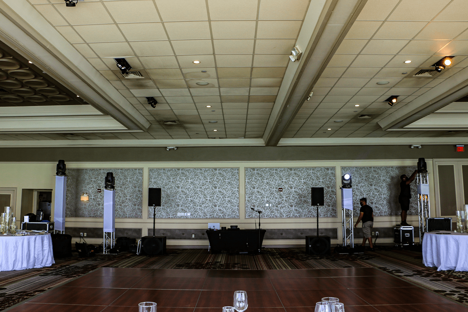 Indoor wedding sunsets in Miami