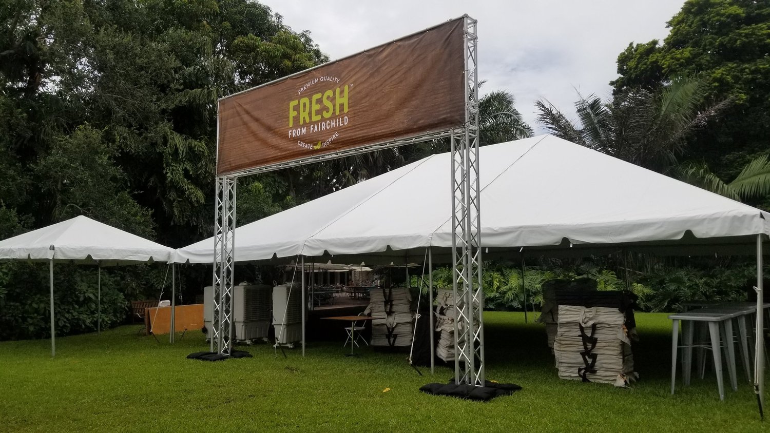 Outdoor scalable goal posts, Experiential Marketing rental by Sound Level Events