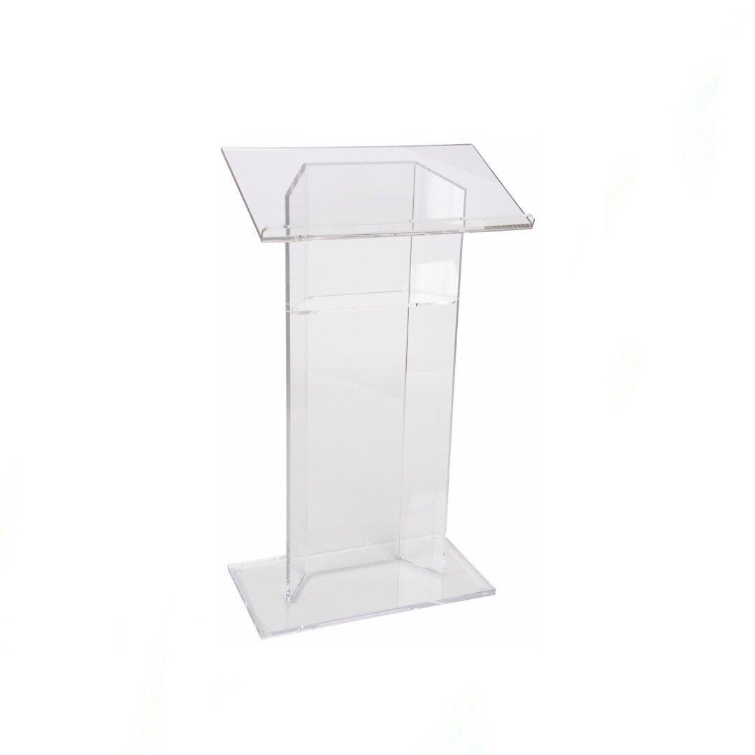 Acrylic Podium, Microphones rental by Sound Level Events